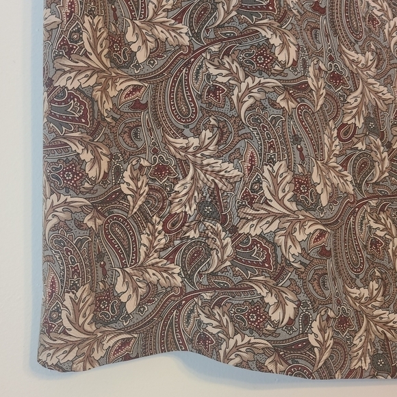 Talbots | Vintage Silk Paisley Print Midi Length Pencil Skirt (Size 12) - Picture 6 of 12